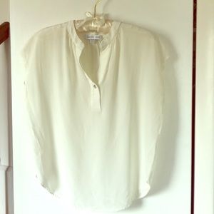 Amour vert silk ivory blouse, s